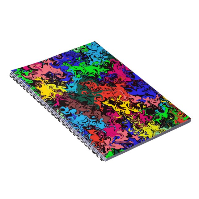 Abstract Colourful Twirly / Notebook (Right Side)