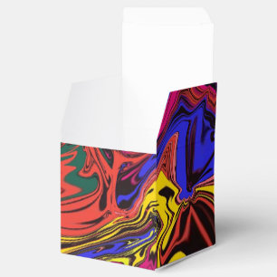 Abstract Colourful Twirly / Pushed / Favour Box