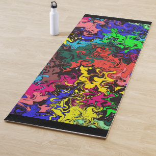 Abstract Colourful Twirly /  Yoga Mat