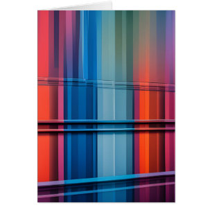 Abstract Colourful Wall Card