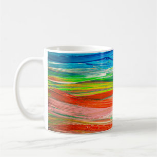 Abstract colourful watercolor artwork coffee mug