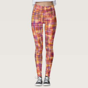 Abstract Colourful Watercolor Brushstrokes Leggings