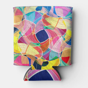 Abstract colourful watercolor, fantastic backgroun can cooler