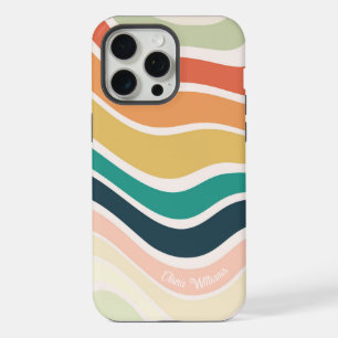 Abstract Colourful Wavy Pattern iPhone 15 Pro Max Case