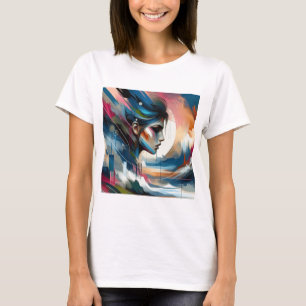 Abstract colourful woman's face T-Shirt