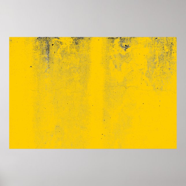Abstract colourful yellow cement wall texture and  poster (Front)