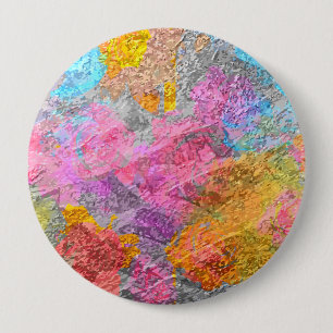Abstract Colours 10 Cm Round Badge