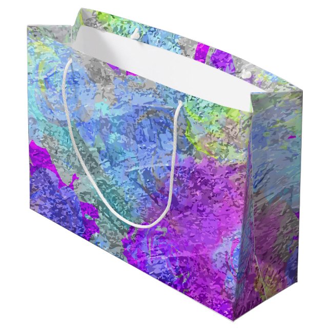 Abstract Colours 2 Large Gift Bag (Back Angled)