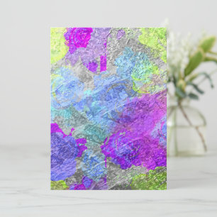 Abstract Colours 2 Thank You Card