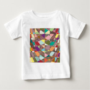 Abstract Colours Glitter Baby T-Shirt