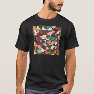 Abstract Colours Glitter T-Shirt