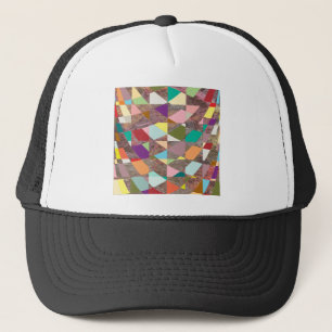 Abstract Colours Glitter Trucker Hat