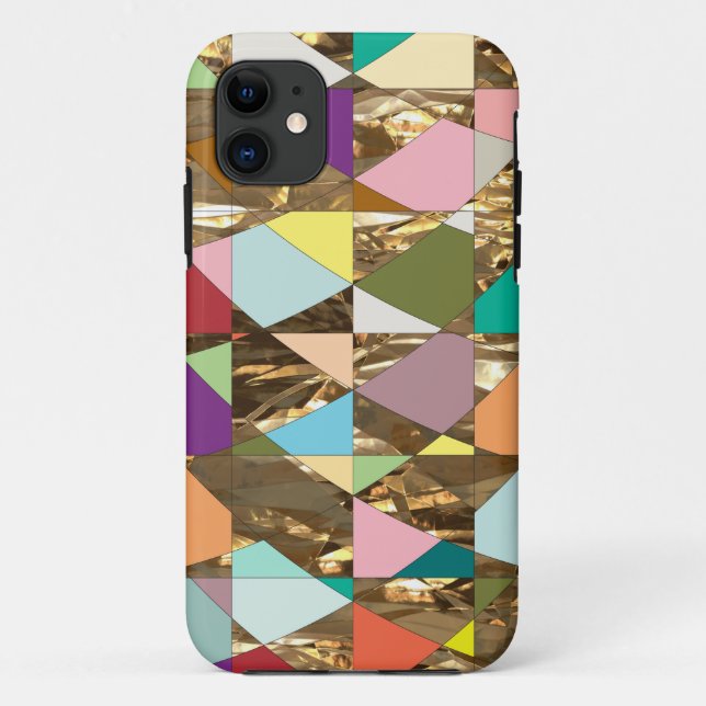 Abstract Colours Gold Foil Case-Mate iPhone Case (Back)