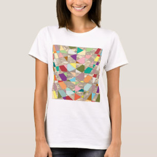 Abstract Colours Gold T-Shirt