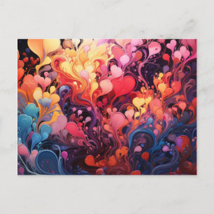 Abstract Colours Postcards