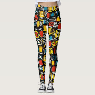 Abstract Colours Psychedelic Leggings