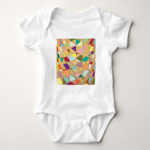 Abstract Colours Sun Burst Baby Bodysuit