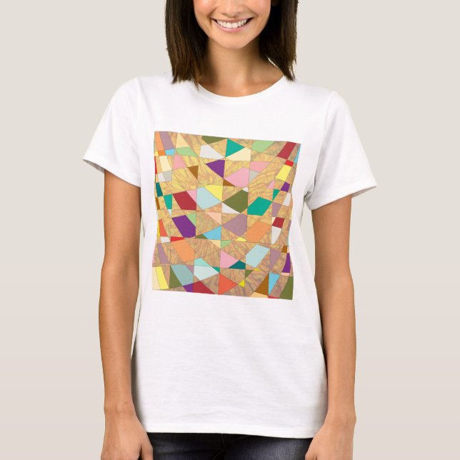 Abstract Colours Sun Burst T-Shirt (Front)