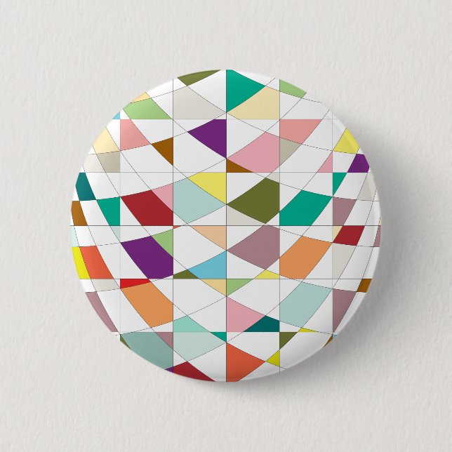 Abstract Colours Tapestry 6 Cm Round Badge (Front)