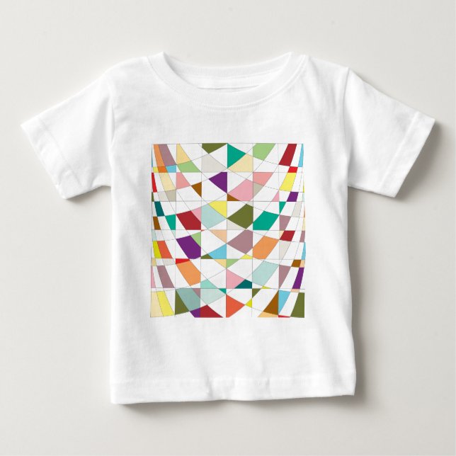 Abstract Colours Tapestry Baby T-Shirt (Front)