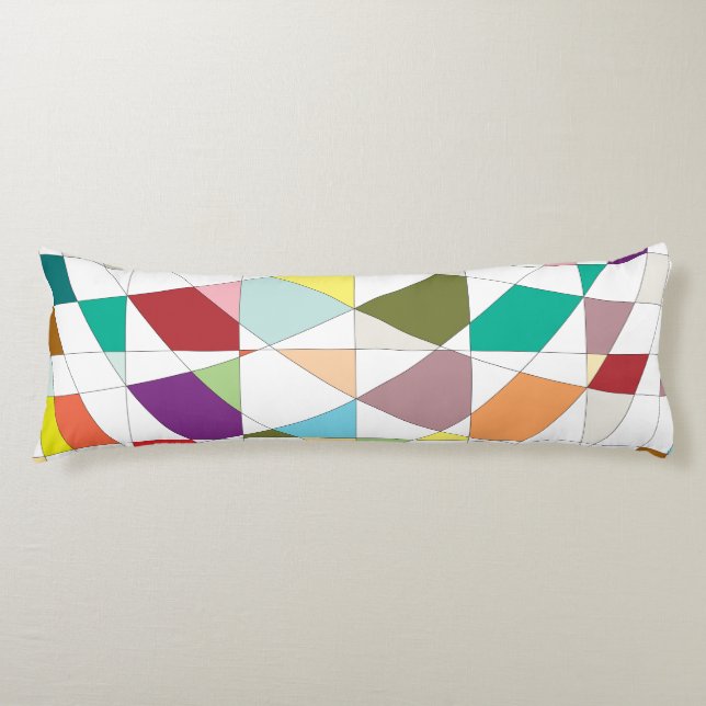 Abstract Colours Tapestry Body Cushion (Front)