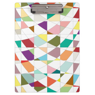 Abstract Colours Tapestry Clipboard