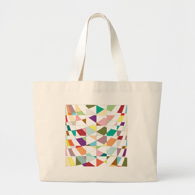 Abstract Colours Tapestry Large Tote Bag (Front)