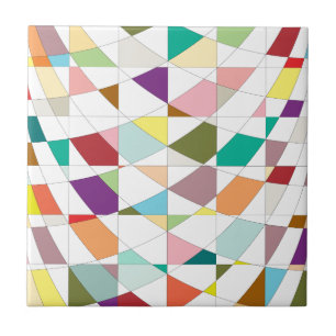 Abstract Colours Tapestry Tile