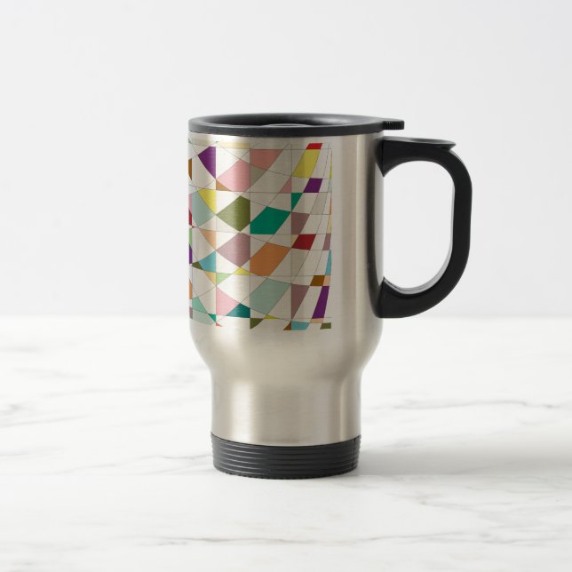 Abstract Colours Tapestry Travel Mug (Right)