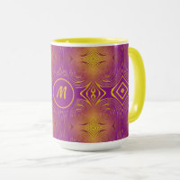 abstract colrful swirl pattern coffee mug