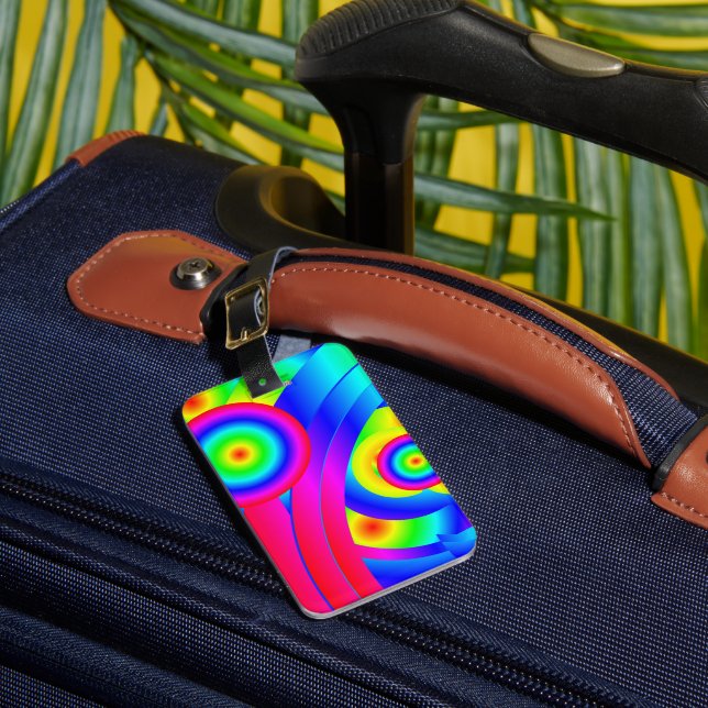 Abstract Comet Luggage Tag (Front Insitu 1)
