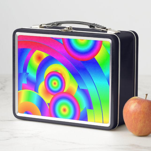 Abstract Comet Metal Lunch Box (In Situ)
