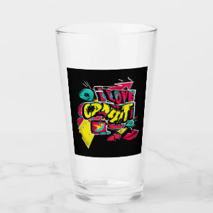 Abstract comics graffiti text grunge urban lips he glass
