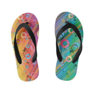 Abstract Composition Kid's Jandals