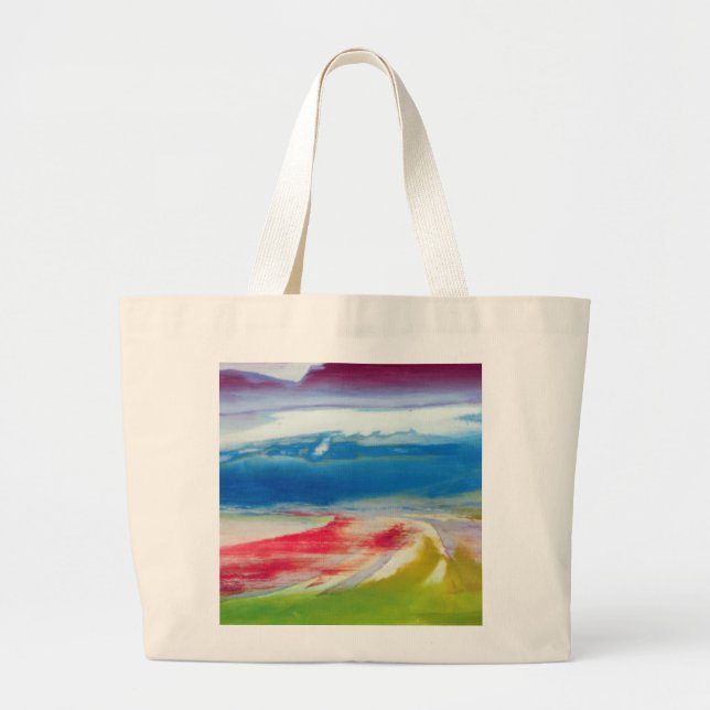 Abstract Composition Large Tote Bag (Front)