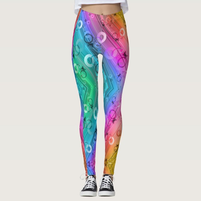 Abstract Composition Leggings (Front)