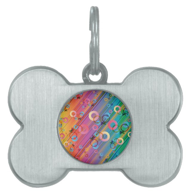 Abstract Composition Pet ID Tag (Front)