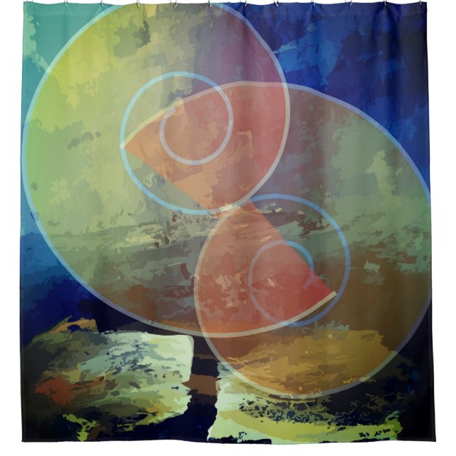 Abstract Composition Shower curtain (Front)