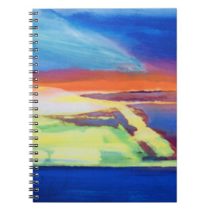 Abstract composition spiral notebook