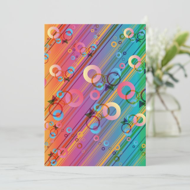 Abstract Composition Thank You Card (Standing Front)