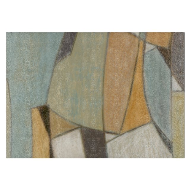 Abstract Composition with Muted Colours Cutting Board (Front)