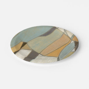Abstract Composition with Muted Colours Paper Plate