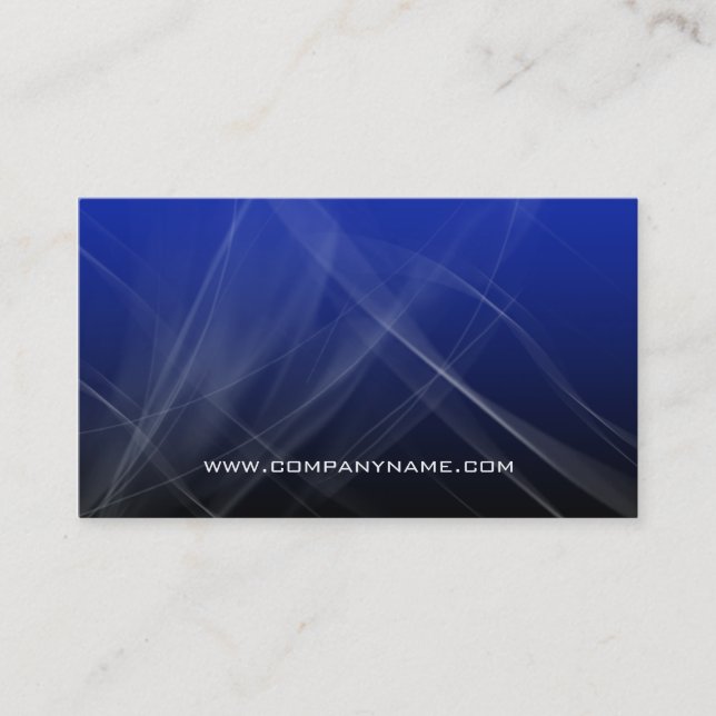 Abstract Computer Business Card Blue Hi-Tech (Front)
