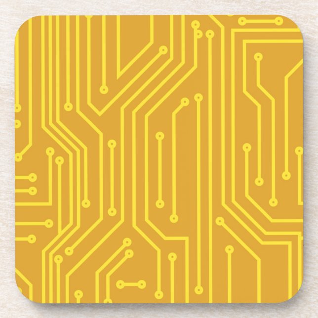 Abstract computer equipment coaster (Front)