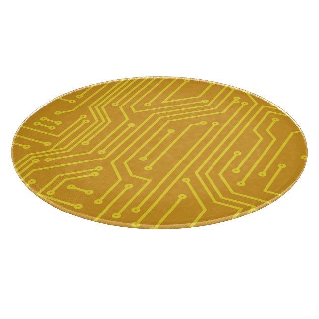 Abstract computer equipment cutting board (Corner)