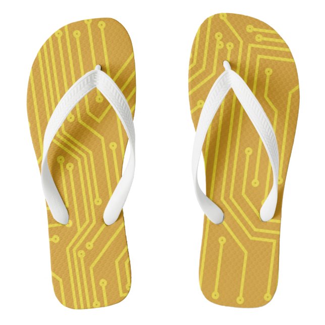 Abstract computer equipment jandals (Footbed)