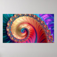 Abstract Computer generated Fractal design. A frac