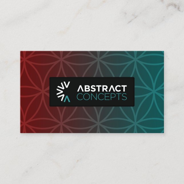 abstract concepts business cards (Front)