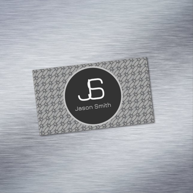 Abstract concrete pattern magnetic business card (In Situ)