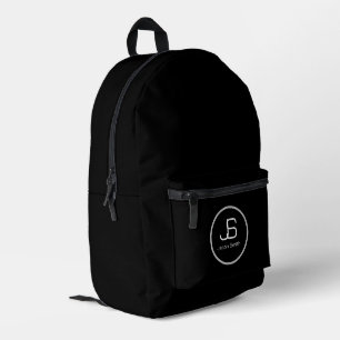 Abstract concrete pattern printed backpack
